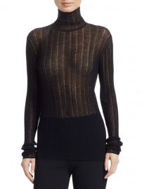 Sheer Wool-Blend Turtleneck at Saks Fifth Avenue